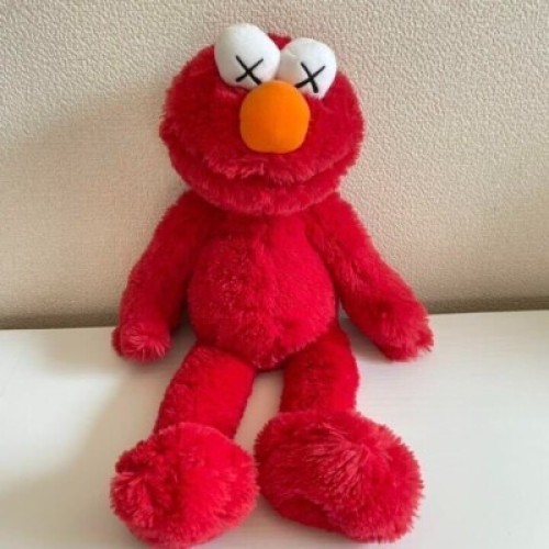 KAWS Sesame Street Plush UNIQLO Limited Elmo Cookie Monster Big Bird Set of 3 - Picture 16 of 24