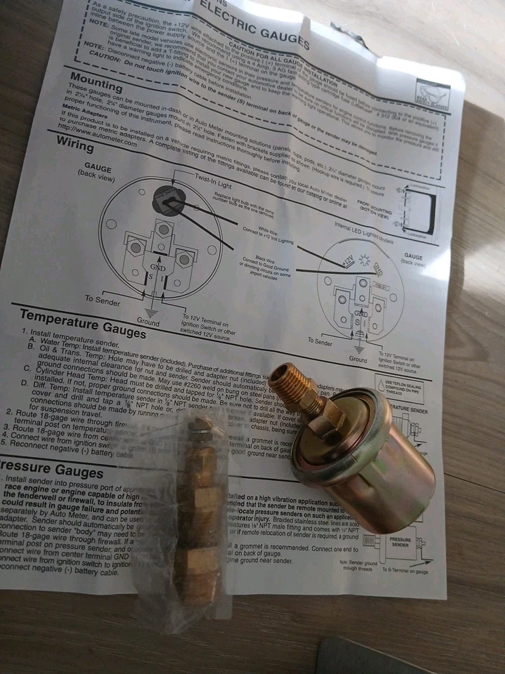 Mustang Foxbody, AutoMeter 2-5/8" Calibre Set 1987-1993 Ford Mustang Foto 2 de 4