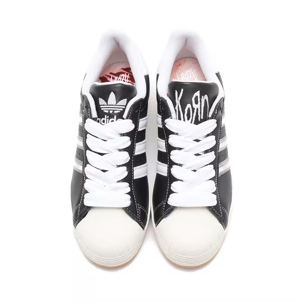 adidas KoRn Superstar Sneakers Retro Logo Black Trainers Originals