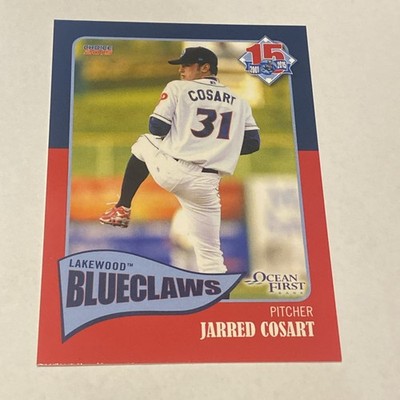 Jarred Cosart 2015 Lakewood BlueClaws 15th Anniversary Minor League Card SGA