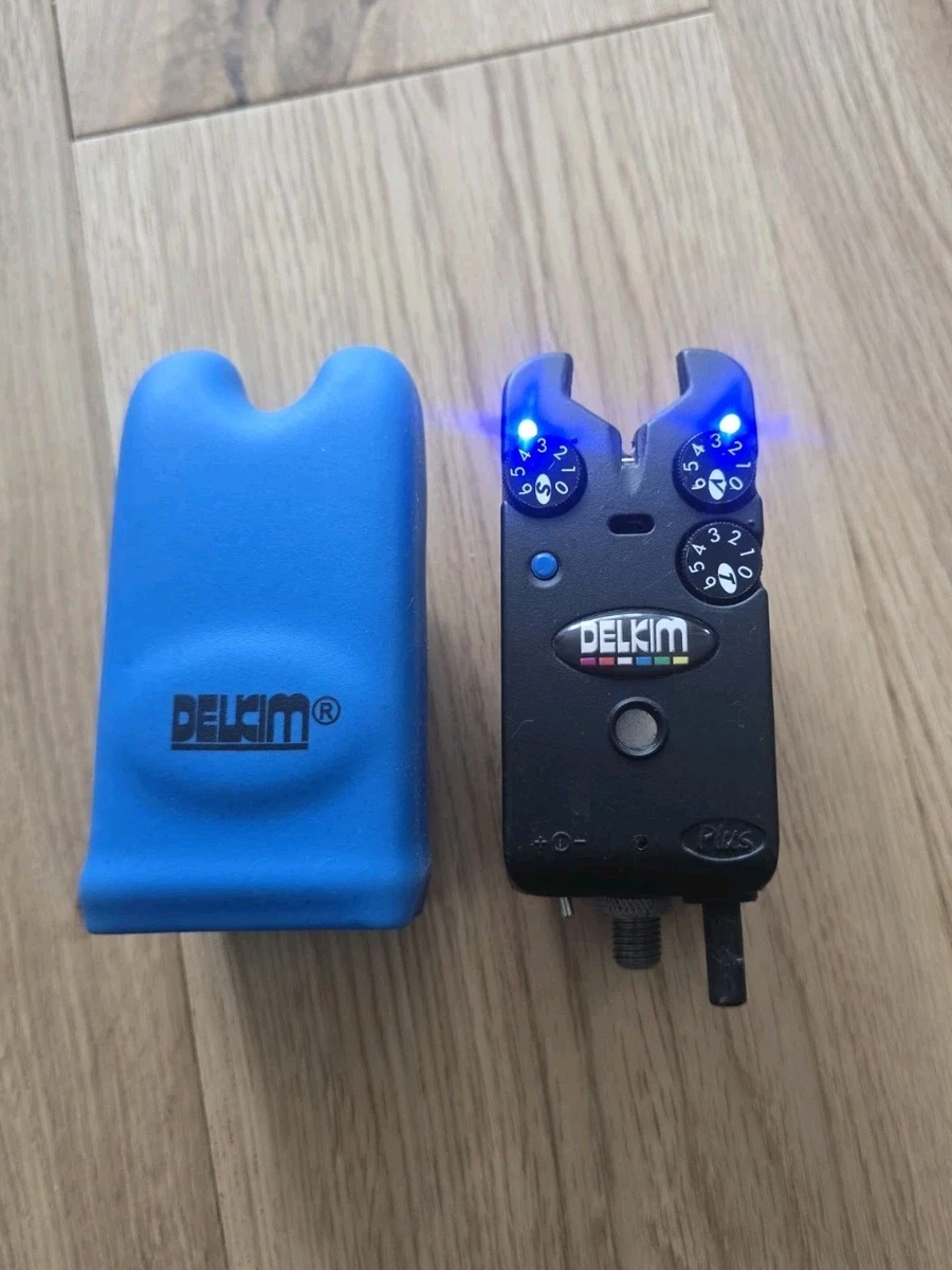 Alarme De Touche Delkim Standard Plus Pour Pêche à La Carpe - LED Bleues Avec étui Rigide - Occasion Fonctionnelle