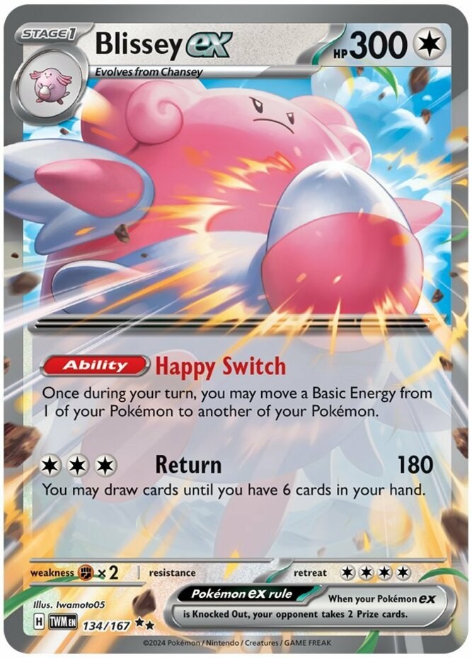 Blissey ex - 134/167 - Double Rare - Near Mint