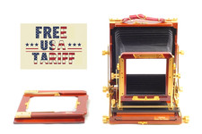 57 GF MINT Tachihara Hope Fiel Stand 5x7 Gold Wood Body Glass Back JAPAN