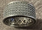Iced Ring Men’s Size 12 Silver Color Clear Stones Around Ring Hip Hop Bling!!! — photo 2