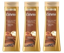 BL Caress Body Wash Shea Butter  Brown Sugar 20oz each Three Pack 