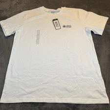 Alpine Design White Organic Cotton Short Sleeve Graphic Tee Mens Medium NWT