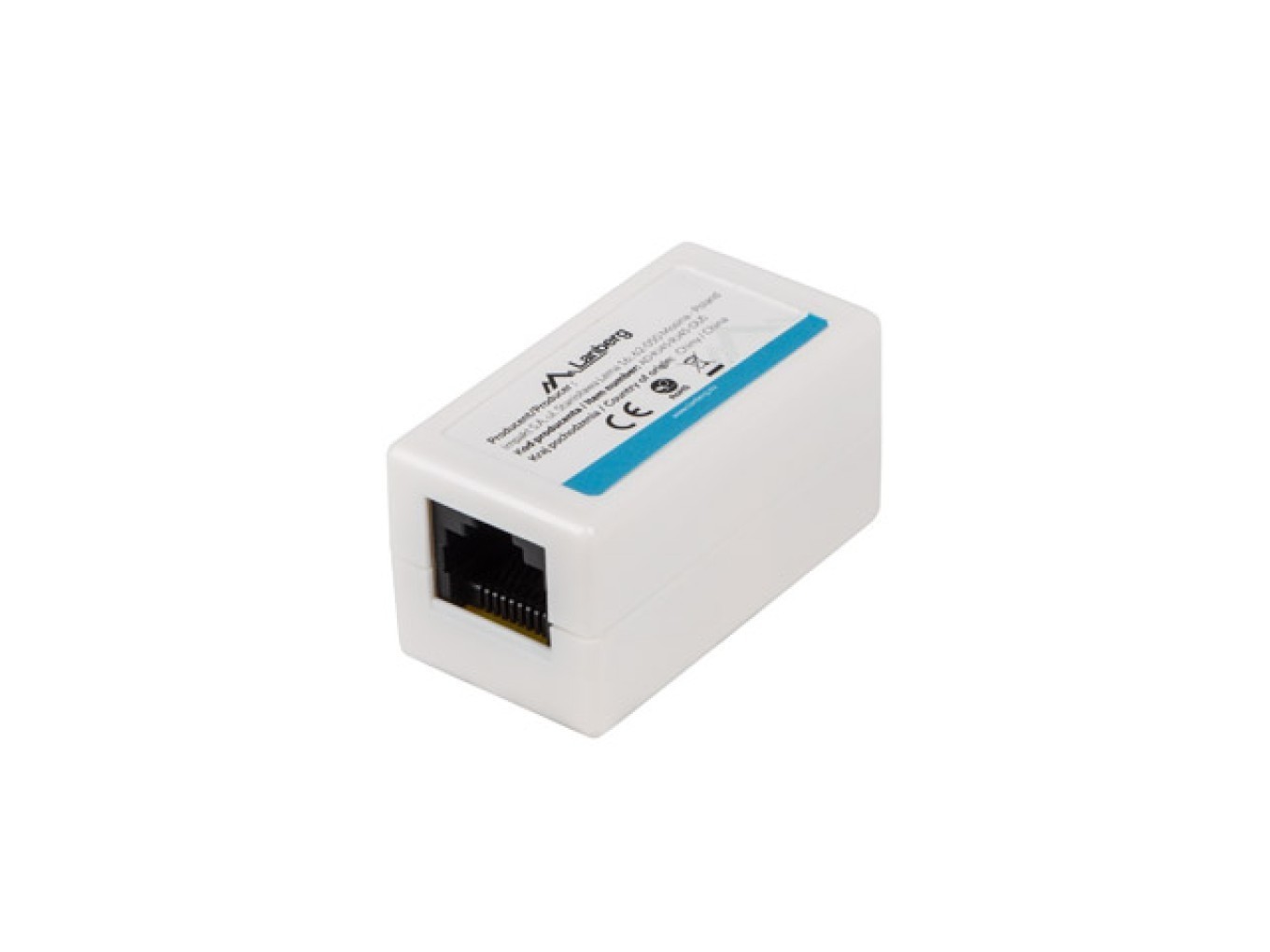 Lanberg Weiß Adapter Netzwerkanschluss Rj-45 X2 Cat.5e - Bild 3