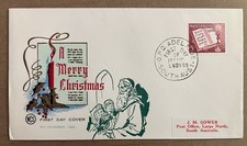 Australia First Day Cover FDC 1960 Christmas St Nicholas Embossed WCS Cachet Art