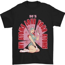 Camiseta Hombre My Atoms Love Diseño Física 100% Algodón Cuello Redondo