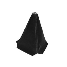 Car Shift Boot Cover, Suede Leather Manual Automatic Gear Shifter Knob Black