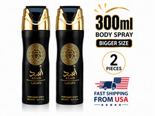 Lattafa Asad Perfumed Body Spray, 2 Pack 300ml Each