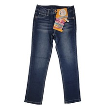 Member's Mark Girl's Favorite Knit Mid Rise Denim Jeans With Fun Accessory Med