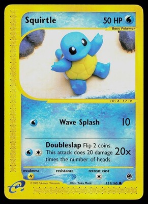 Pokemon Card - Squirtle Expedition 131/165 Common
