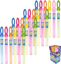Maxx Bubbles 4oz Bubble Wands Display Case with 19 Wands Party Favor Summer Fun