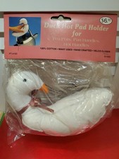 VTG 1993 Loomco Duck Hot Pad Holder Tea Pot Handle Cover NOS Country Goose