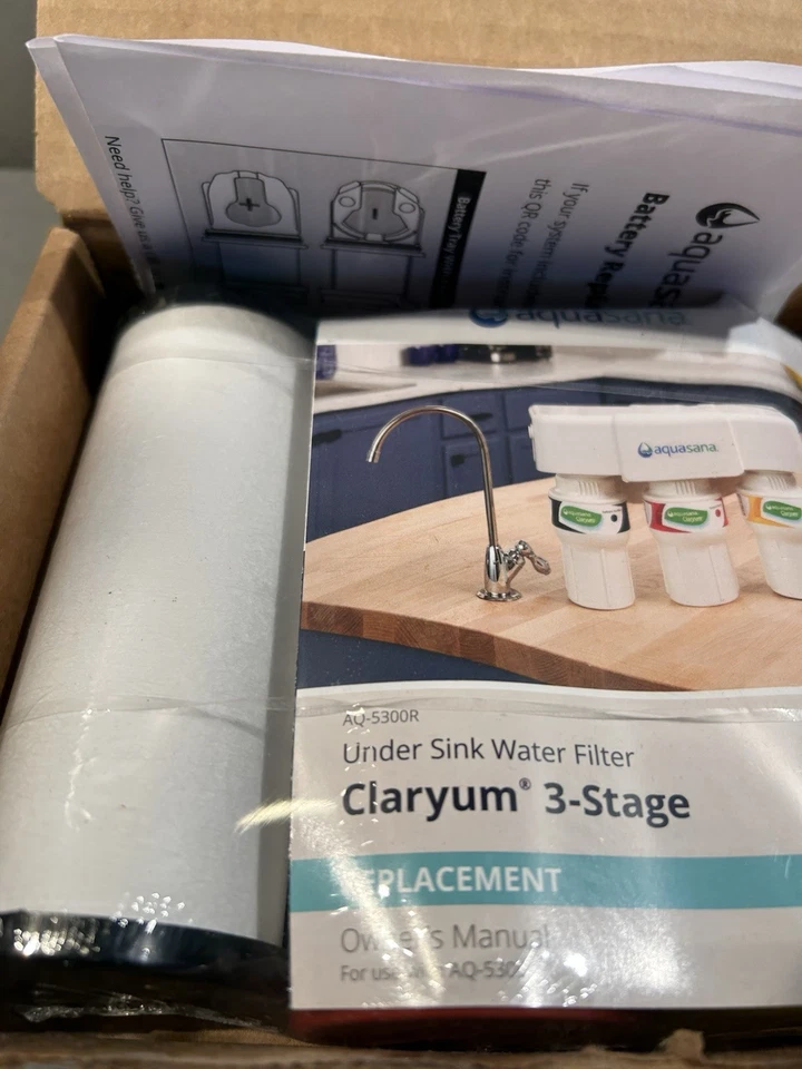 Aquasana AQ-5300R 3-Stage Under Sink Water Filter, Replacement Filters - Image 4 of 4