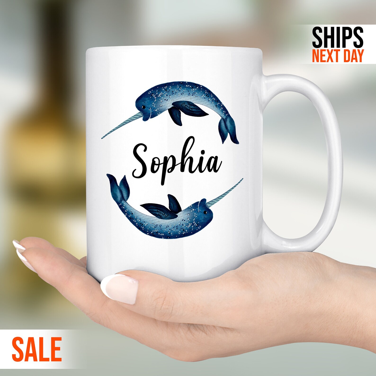Custom Shark Mug Custom Shark Name Mug Gift For Her Gift Mug For Her Shark Mug