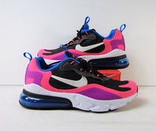 Nike Air Max 270 React GS Hyper Pink & Black Running Shoes Sz 7Y NEW BQ0101 001