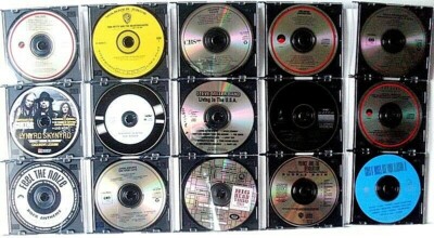 ROCK & POP CD's IN SLIM JEWEL CASES NO PAPER INLAY/NO BOOKLET WITH DISCOUNTS EX