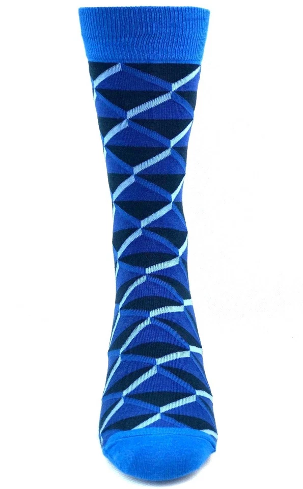 Оттенки синий геометрический мужской Crew платье носки - Изображение 2 из 3