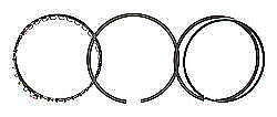TOTAL SEAL #CR9190 130 Piston Ring Set 4.375 Classic 1/16 1/16 3/16 - Picture 1 of 1