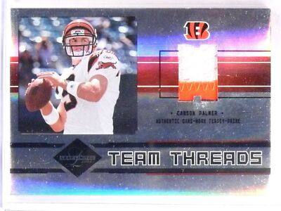 2004 Leaf Limited Team Threads Carson Palmer Chad Johnson Patch #D/10 #TT6