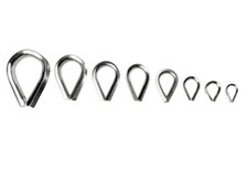 10x stainless steel thimbles for wire ropes rope thimble V4A 2/3/4/5/6/7/8/10 mm stainless