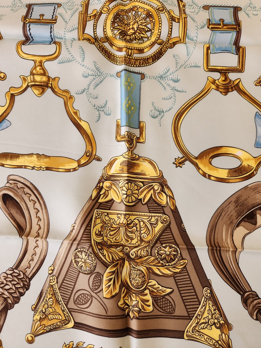 本日目玉商品からの⭐️HERMESカレ90Fellier Eperond’or新品 HERMES Silk Scarf 