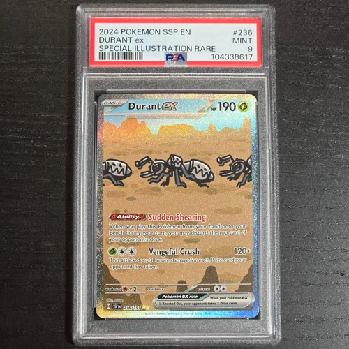 Durant ex 236/191 SIR Pokemon Surging Sparks PSA 9 English