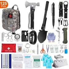 125PCS First Aid Kit Emergency Survival Tool Emergency Camping Gear Supplies