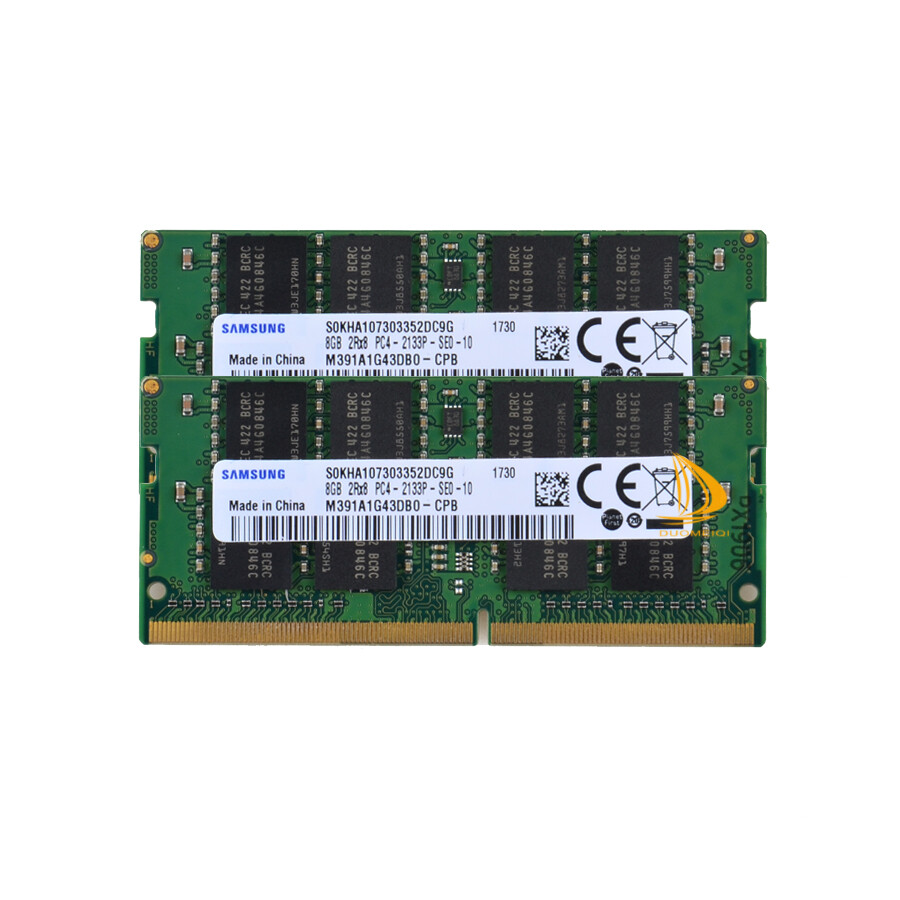 Samsung 2x 8GB 2Rx8 PC4-2133P DDR4 17000Mhz CL15 SODIMM Laptop