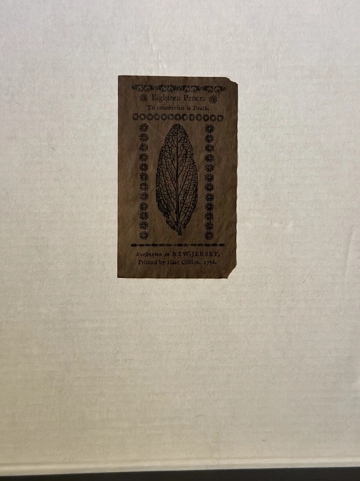 Scarce March 25, 1756 New Jersey 18 Pence Colonial Bill Or Note - Image 2 of 4