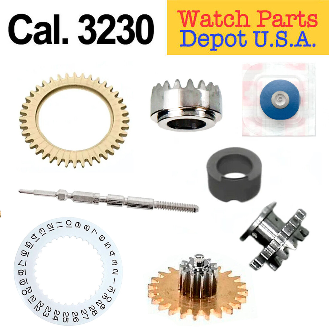 Rolex Caliber 3230 3235 3255 Swiss Made Replacement Parts for Repairs