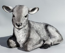Sheep Sculpture Garden Statue Large Ornament Farmhouse Animal Figure Lamb Lawn