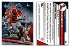 2023 Bowman Chrome U Michael Trigg 1st Bowman Base #128 - Ole Miss