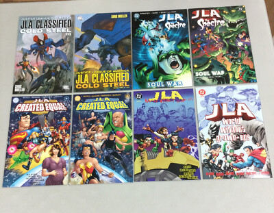 4 Sets JLA 1 & 2 Cold Steel, Spectre, Created Equal, Without Grownups DC (CS02)