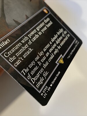MTG Bridge of Khazad-dum Ensnaring Bridge 0350 LOTR Commander Pack