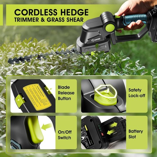 Hedge Shear with 1 PCS Rechargeable Battery and Charger for Garden, Lawn - Picture 2 of 6