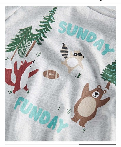 First Impressions Baby Boys T-Shirt 18 Months Toddler Sunday Fun Day - Picture 2 of 4