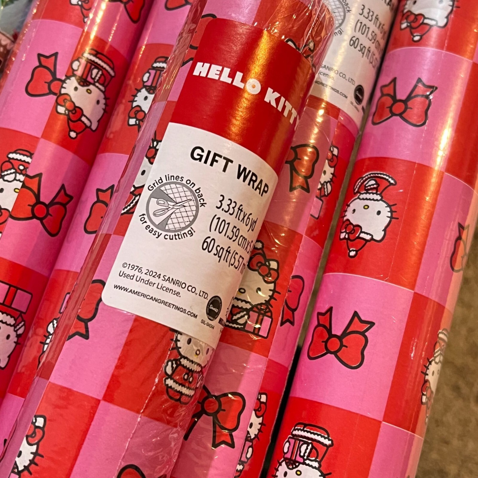 Gift Wrap Pink & Red