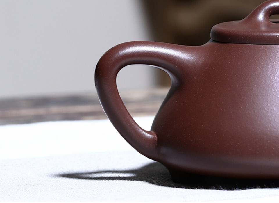 220cc chinese Yixing Handmade Zisha Purple clay Teapot ZiYe ShiPiao Hu