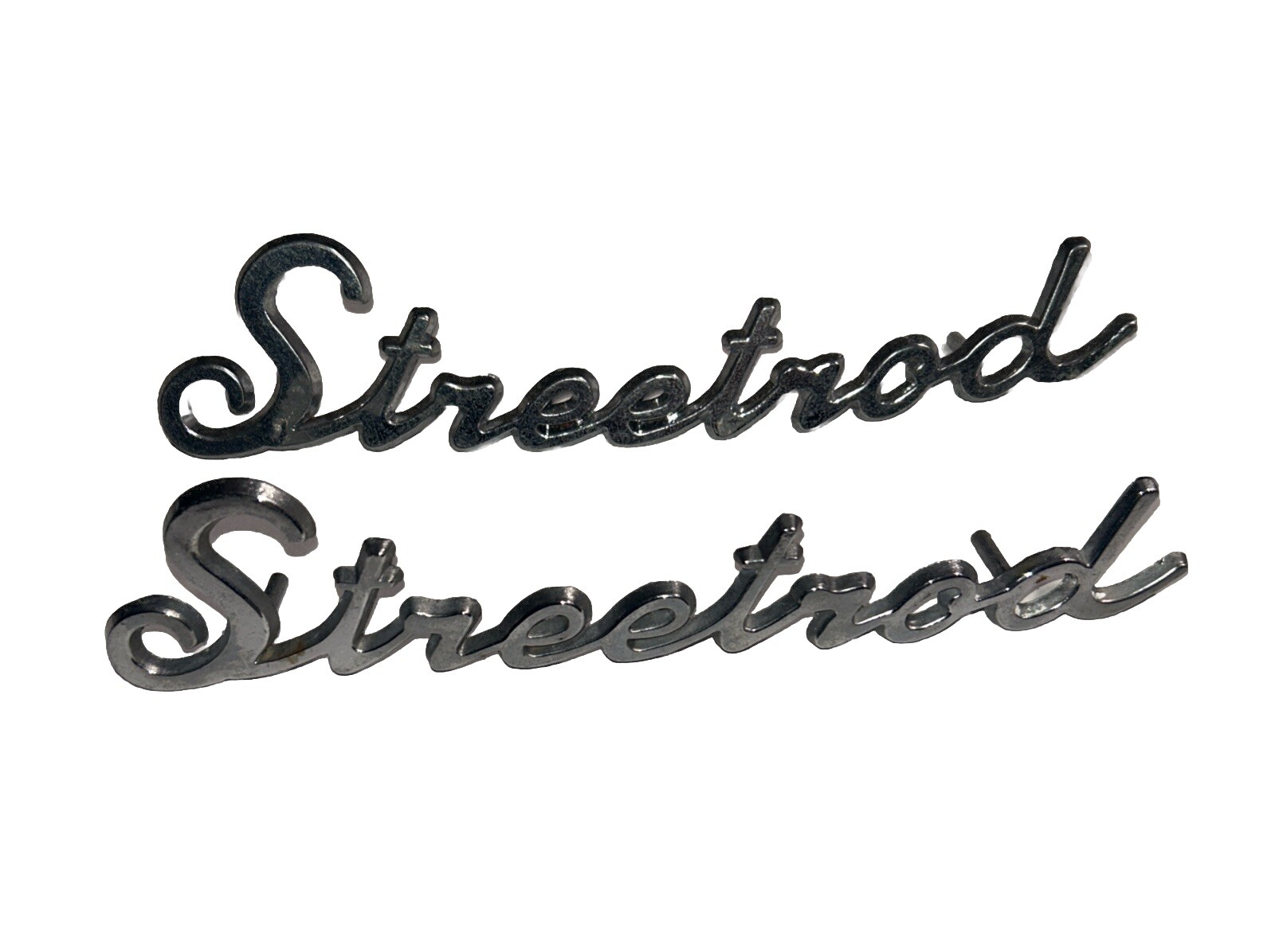 Ford Chevy Pickup Truck Custom Streetrod Script Emblems Pair Rat Rod ...