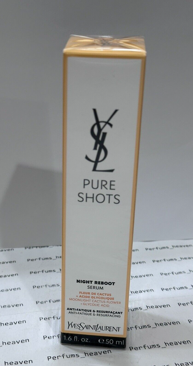 YSL Pure Shots Night Reboot Serum Anti-Age & Resurfacing 1.6 oz 50