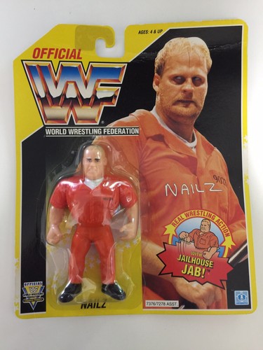WWF WWE Hasbro Nailz Yellow Card Figure Series 7 M...