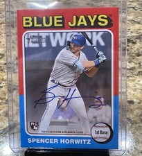 2024 Topps Heritage Spencer Horwitz Rookie #ROA-SH Real One Auto Blue Jays🔥🔥