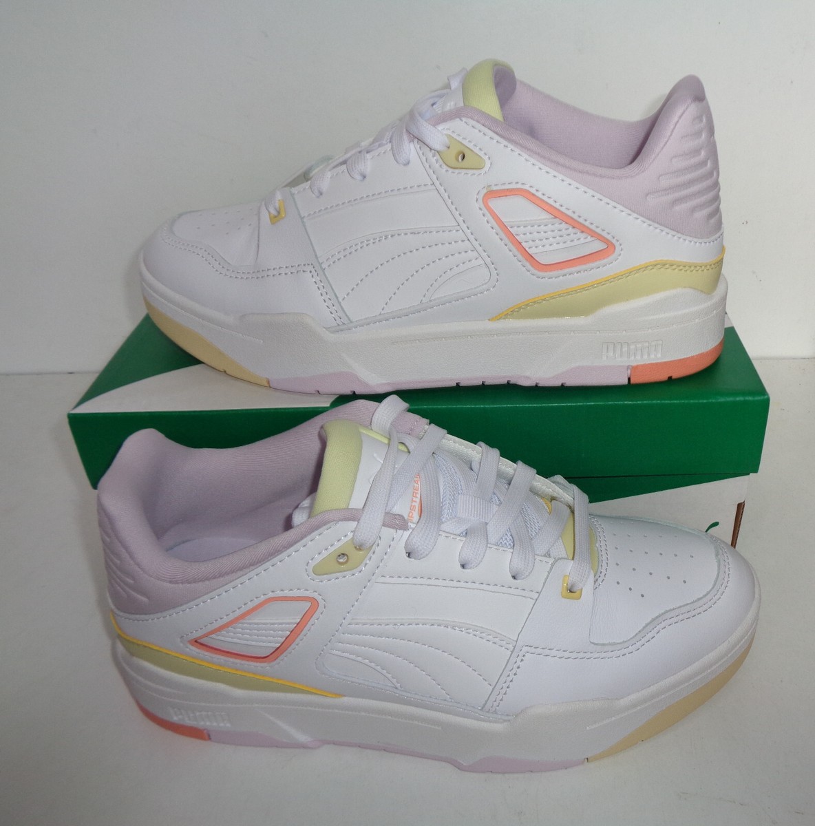 PUMA Ladies Trainers Casual Leather Womens White Shoes New RRP £90 UK Size
