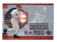 Baseball Card - 2004 Jeff Larish USA14 - Arizona Sun Devils UD National Pride