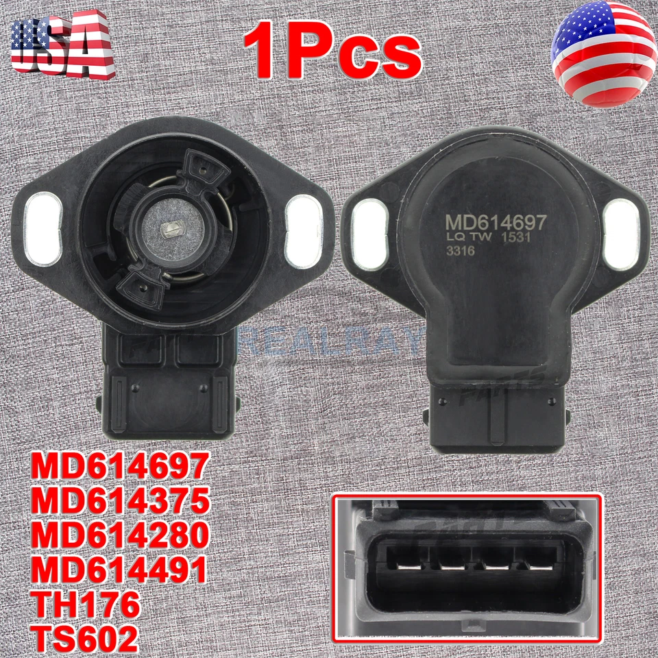 Sensor de posición del acelerador MD614280 TPS para Mitsubishi Pajero Dodge Eagle Summt Foto 2 de 4
