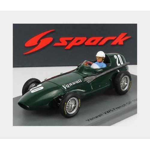 ミニカー Spark 1/43 Vanwall F1 French GP 1957 1:43 SPARK Vanwall F1 Vw5 #20 France Gp 1957 R.Salvadori