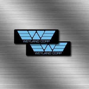 STICKERZZZ!!! Weyland-Yutani Corporation Alien 3 – Set Mit 6 PVC-Digitaldruck-Aufklebern, Laminiert Und UV-geschützt